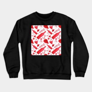 Wine pattern Crewneck Sweatshirt